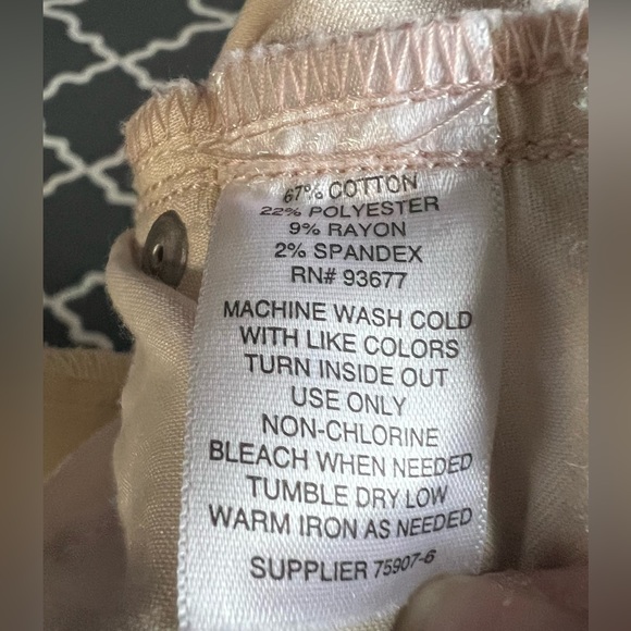 Like New Boutique Pale Pink, Skinny Crop, Ripped, Plus Size Jean Capris, Sz. 24W - Picture 4 of 6